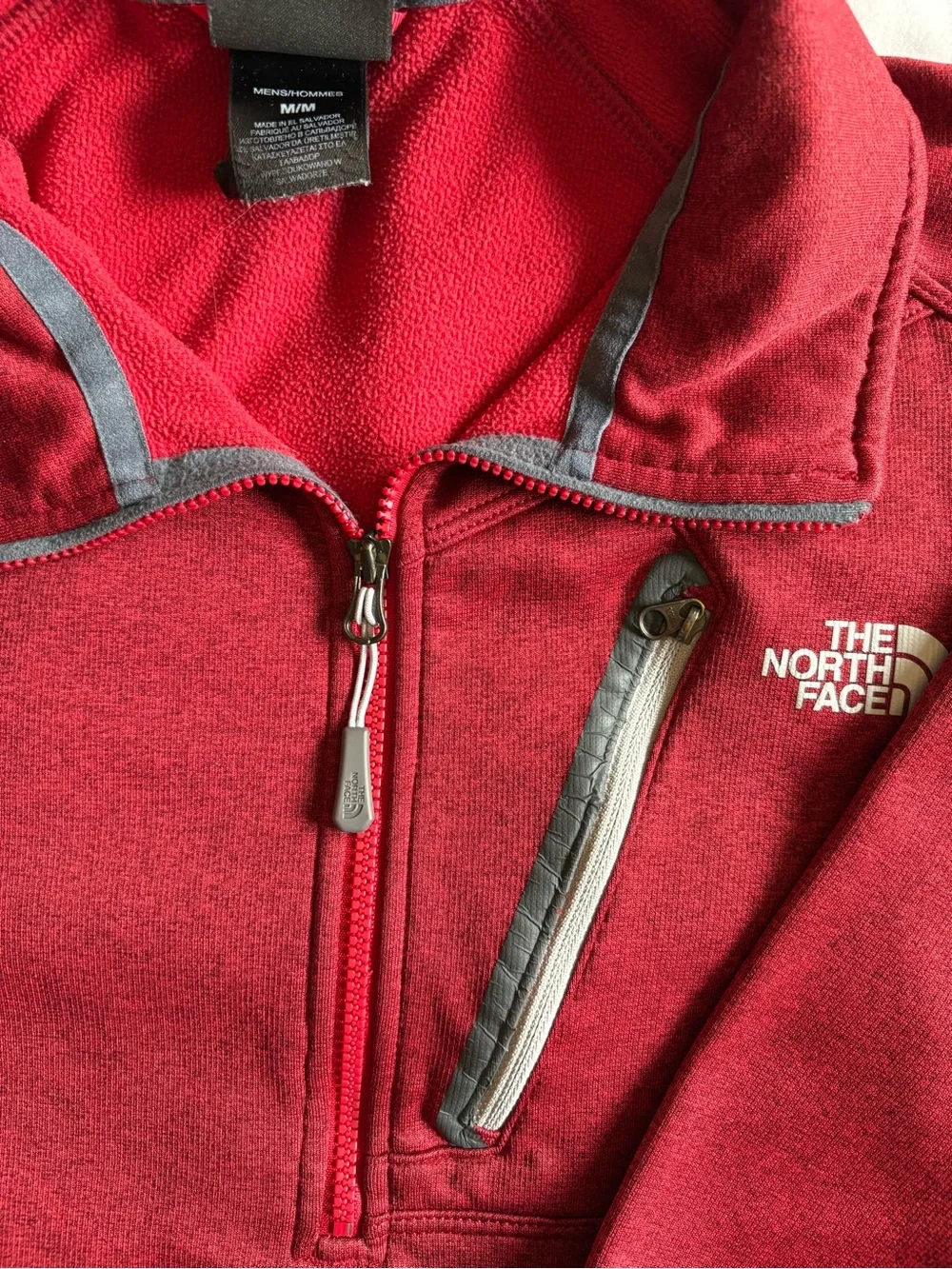 The North Face Men’s Red Half-Zip Fleece